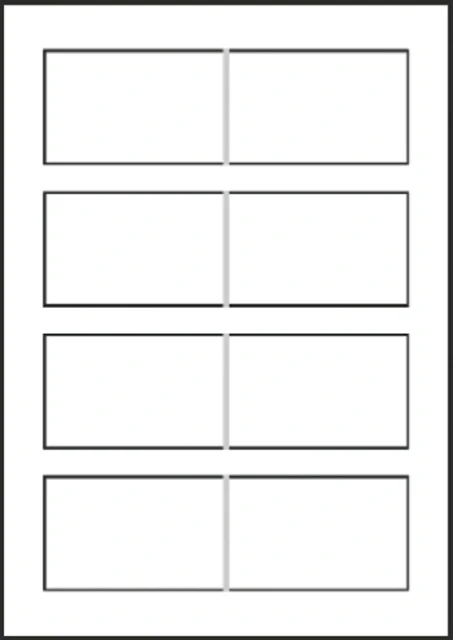 Visitekaartjes Avery C32015-25 85x54mm, pk200st