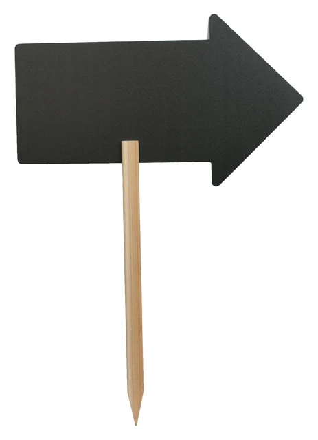 Krijtbord Securit Pijl 73cmx45cm + Pin + Marker