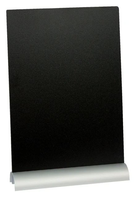 Krijtbord Securit A4 290x210x60mm voet aluminium