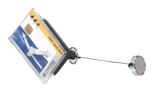 Veiligheidspashouder Durable 8307 + Afrolmechaniek ds à 10 stuks