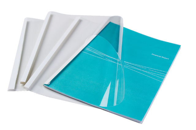 Thermische omslag Fellowes A4 1.5mm wit; doos 100 stuks