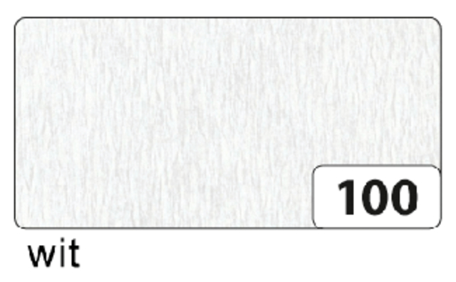 Crepepapier Folia 250x50cm nr100 wit