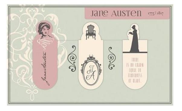 Magnetische boekenlegger Jane Austen