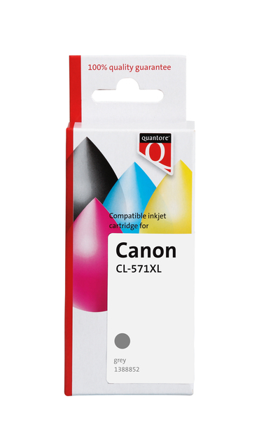Inkcartridge Quantore Canon Cl-571xl Grijs