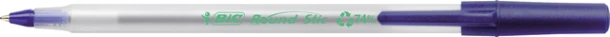 Balpen Bic Ecolutions round stic medium blauw