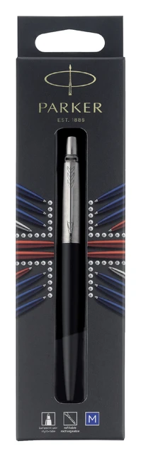 Balpen Parker Jotter Bond street black CT medium blister à 1 stuk
