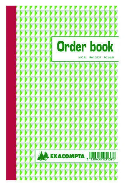 Orderboek Exacompta 210X135mm 3voud