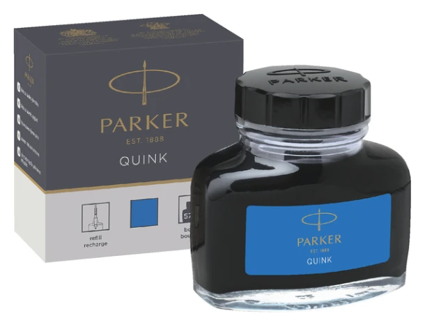 Inkt Parker Quink royal blue; flacon a 57ml