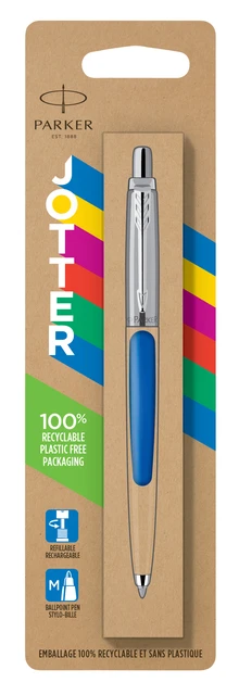 Balpen Parker Jotter Original CT blauw in blister