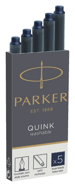 Inktpatronen Parker blue/black dsj a 5st