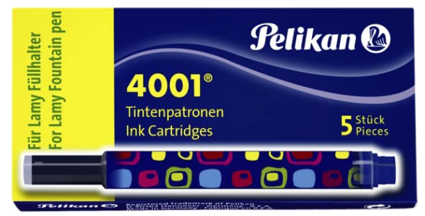 Inktpatroon Pelikan 4001 voor Lamy blauw ds 5 st