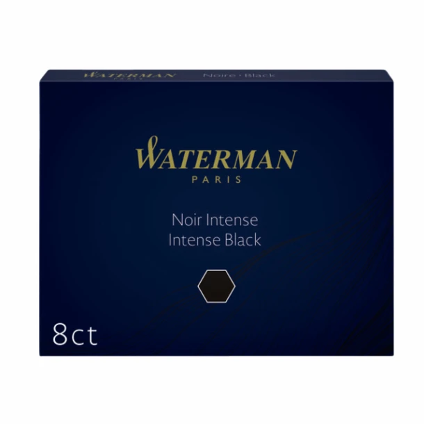 Inktpatronen Waterman 23 zwart; doosje a 8 st
