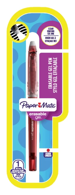 Gelschrijver Papermate Replay premium rood blister