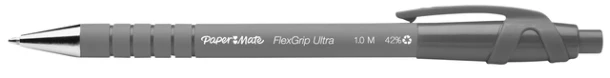 Balpen Papermate Flexgrip+drukknop M zwart