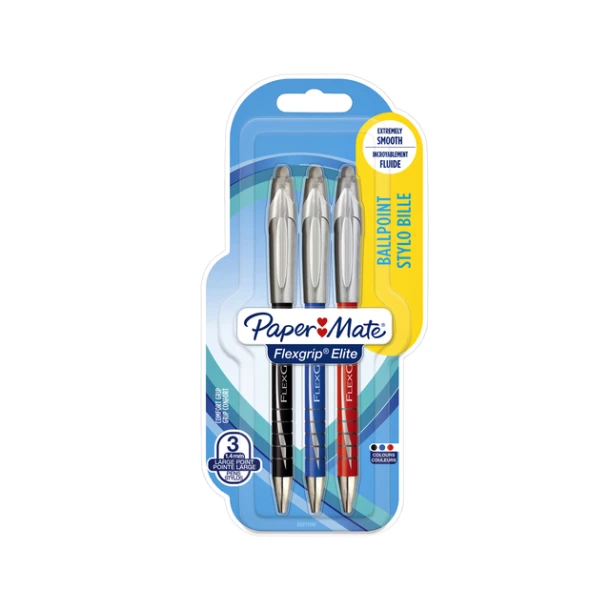 Balpen Paper Mate Flexgrip Elite Assorti