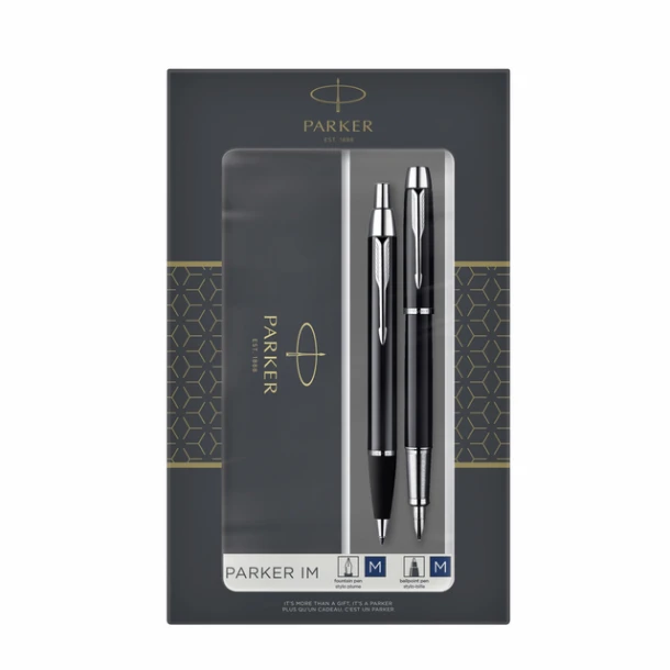 Balpen en vulpen Parker IM Black CT
