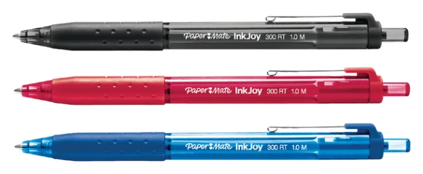 Balpen Papermate Inkjoy 300 Rt Medium Blauw; 12st