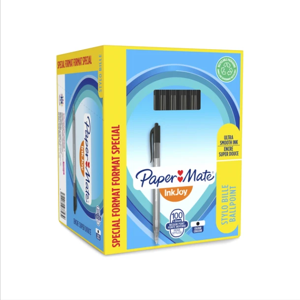 Balpen Paper Mate Inkjoy 100 Rt M Zwart