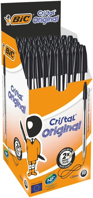 Balpen Bic cristal zwart