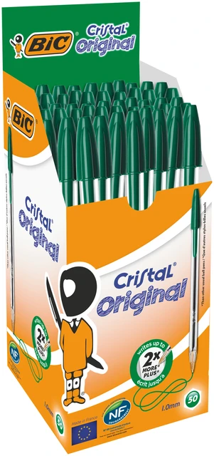 Balpen Bic cristal groen
