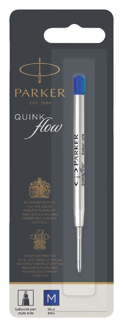 Balpenvulling Parker Quinkflow blauw medium bliste