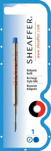 Balpenvulling Sheaffer (99324) blauw, fine