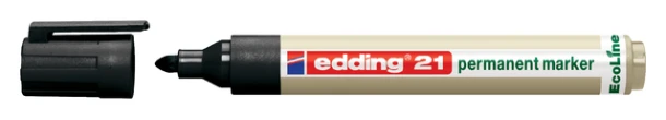 Viltstift Edding 21 Eco rond zwart 1.5-3mm
