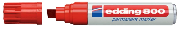 Viltstift Edding 800 schuin rood 4-12mm