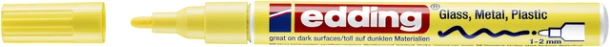Paintmarker edding 751 op oliebasis 1-2mm pastel geel