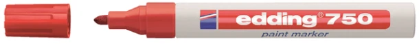 Paintmarker edding 750 op oliebasis 2-4mm rood