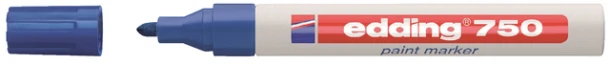 Paintmarker edding 750 op oliebasis 2-4mm blauw
