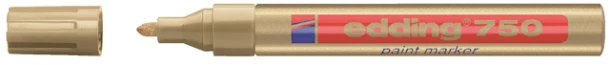 Viltstift Edding 750/53 lakmarker rond goud 2-4mm
