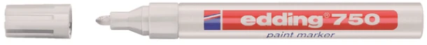 Viltstift Edding 750/49 lakmarker rond wit 2-4mm
