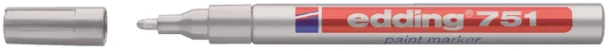 Viltstift Edding 751 lakmarker rond zilver 2mm