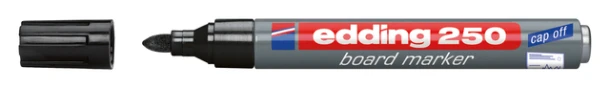 Whiteboardstift Edding 250 zwart 1,5-3mm