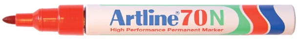 Viltstift Artline 70 rond 1.5mm rood