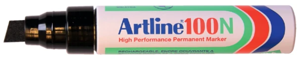 Viltstift Artline 100 Schuin 7.5-12mm Zwart