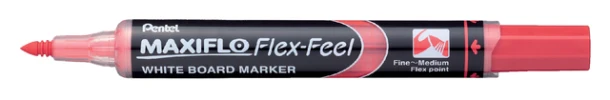 Whiteboardmarker Pentel MWL5SBF Maxiflo rond 1.5-4.5mm rood