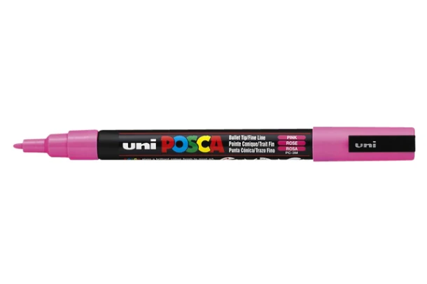 Marker Posca ronde punt fijn Roze PC3M RE