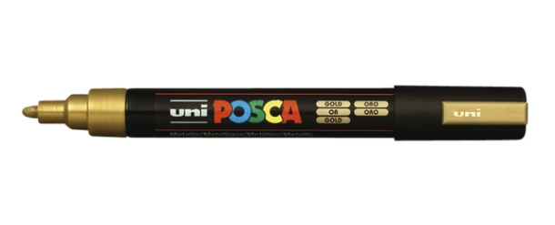 Paintmarker Uni POSCA PC5M medium goud