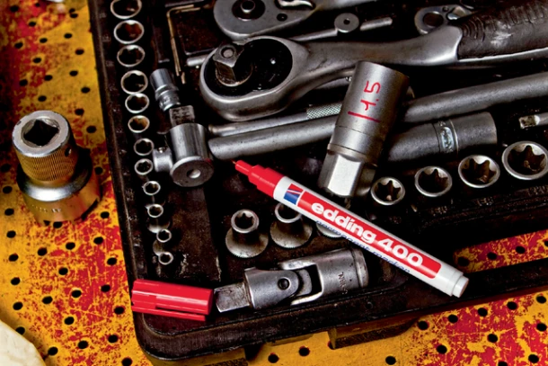 Viltstift Edding 400 rond zwart 1mm