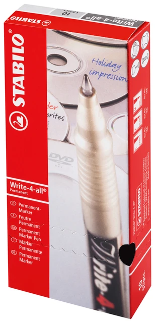 Viltstift STABILO Write-4-All 156/46 permanent zwa