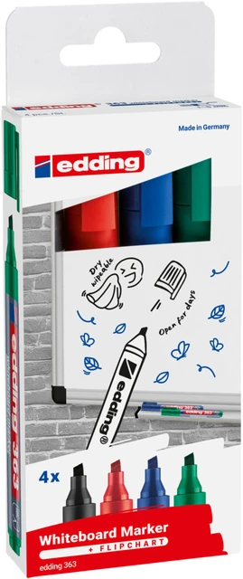 Whiteboardstift Edding 363 beitel ass 1-5mm set 4