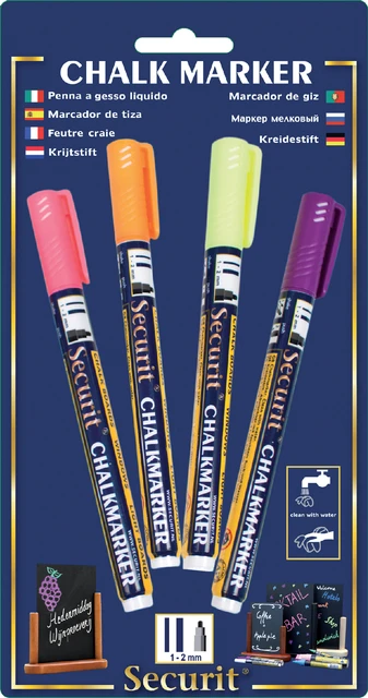 Krijtstift Securit Sma-100 Rond 1-2mm Ass