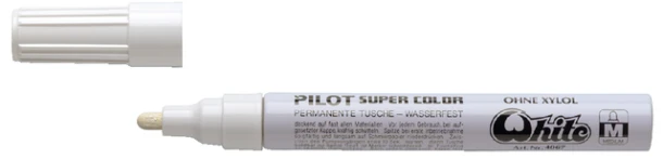 Viltstift Pilot Super Sc-M-W Rond 2mm Wit