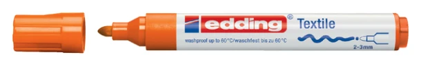 Textielmarker edding 4500 rond 2-3mm oranje