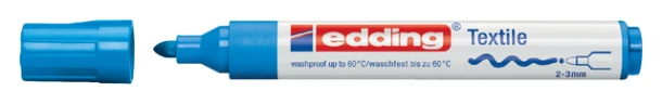 Textielmarker edding 4500 rond 2-3mm lichtblauw