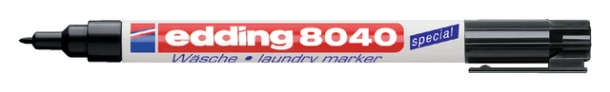 Wasgoedmarker edding 8040 rond 1mm zwart