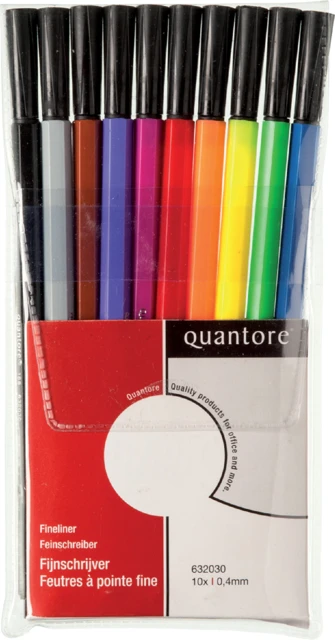 Finelinerset Quantore 0.4mm set à 10 assortie