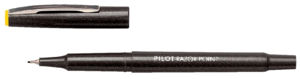 Fineliner Pilot Razor Point SW-10 PP zwart 0.3mm